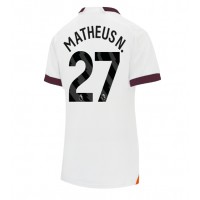 Echipament fotbal Manchester City Matheus Nunes #27 Tricou Deplasare 2023-24 pentru femei maneca scurta